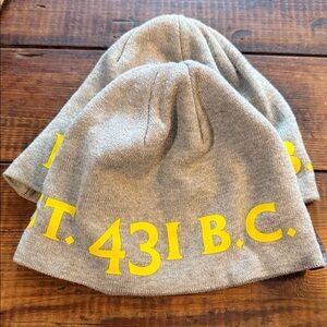 2 Gray Reebok spartan Beanies